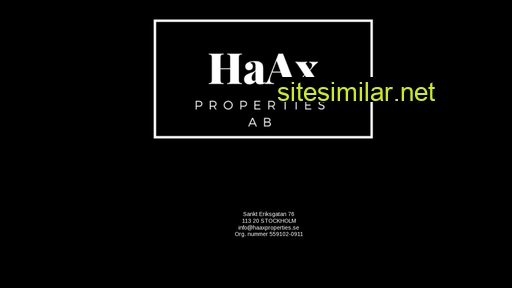haaxproperties.se alternative sites