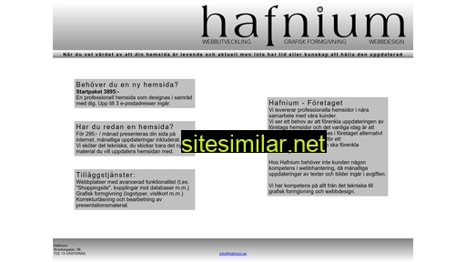 haffnium.se alternative sites