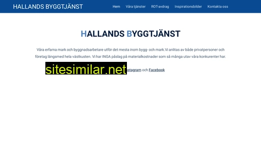 hallandsbyggtjanst.se alternative sites