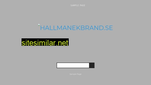 hallmanekbrand.se alternative sites