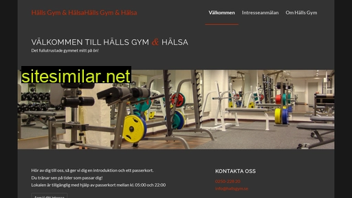 hallsgym.se alternative sites