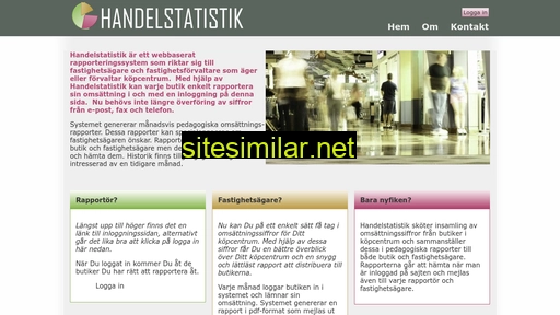 handelstatistik.se alternative sites