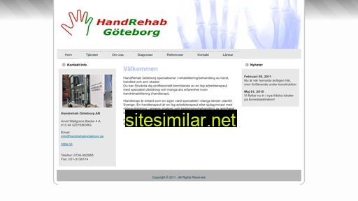 handrehabgoteborg.se alternative sites