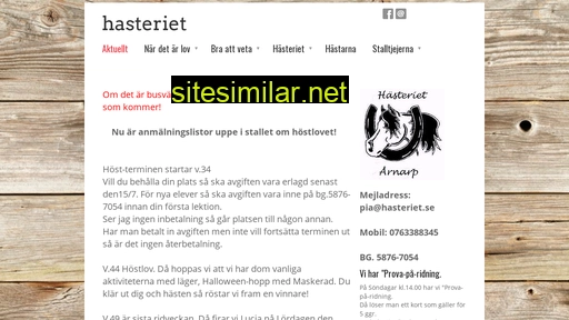 hasteriet.se alternative sites