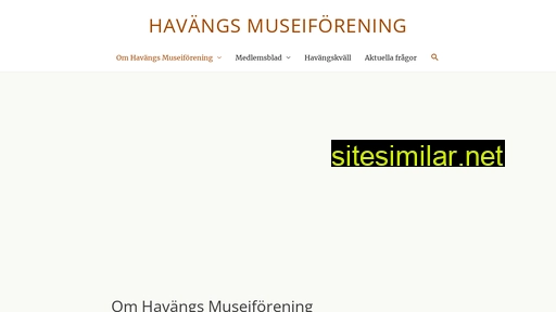 havangsmuseiforening.se alternative sites