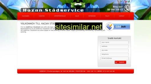 hazanstadservice.se alternative sites