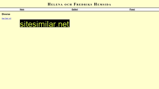 Helenaofredrik similar sites
