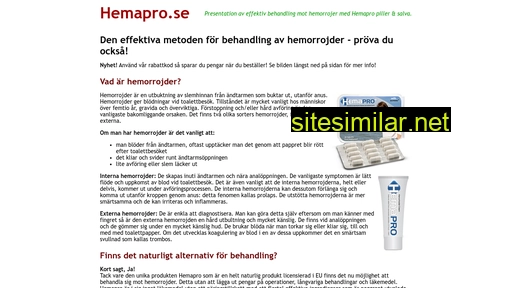 hemapro.se alternative sites