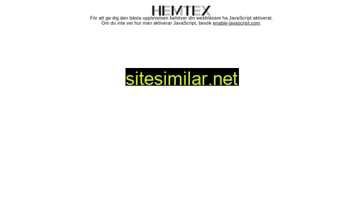 hemtex.se alternative sites