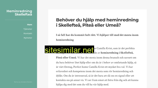 heminredningskelleftea.se alternative sites