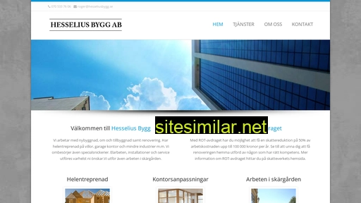 hesseliusbygg.se alternative sites