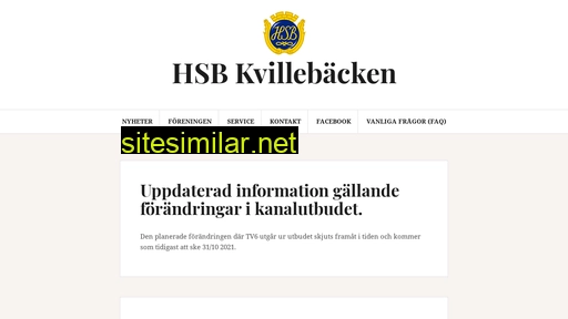 hsbkvillebacken.se alternative sites