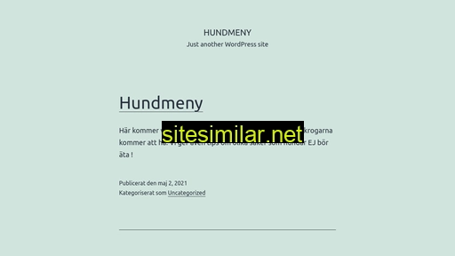 hundmeny.se alternative sites