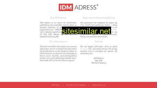 Idm-adress similar sites