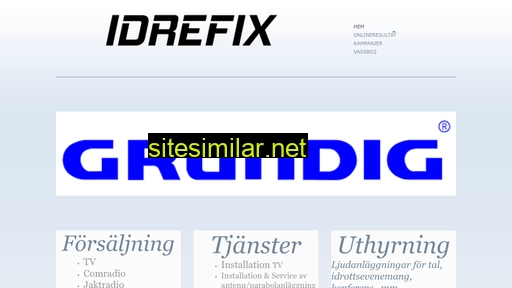 idrefix.se alternative sites
