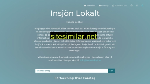 insjon-lokalt.se alternative sites