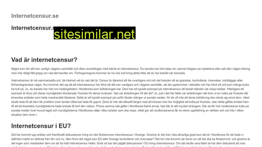 internetcensur.se alternative sites