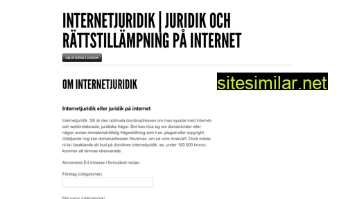 internetjuridik.se alternative sites