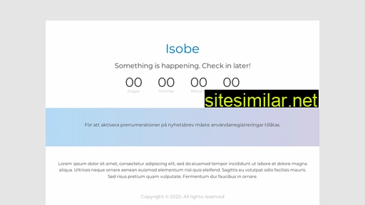 isobe.se alternative sites