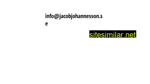 Jacobjohannesson similar sites