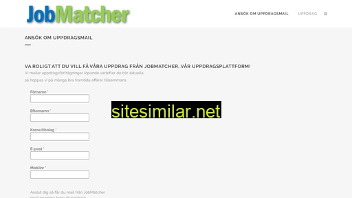 Jobmatcher similar sites