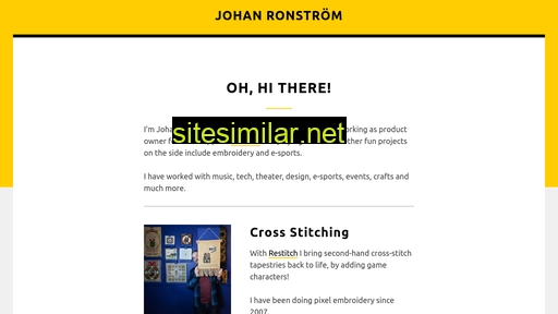 Johanronstrom similar sites