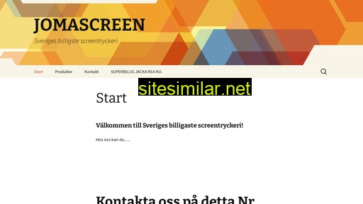 jomascreen.se alternative sites