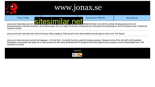 Jonax similar sites