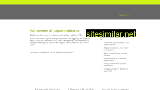 kapadidentitet.se alternative sites