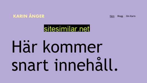 karinanger.se alternative sites