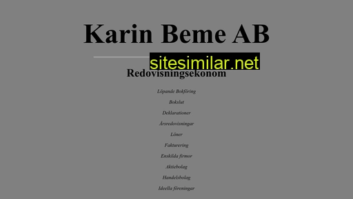 karinbeme.se alternative sites