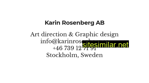 Karinrosenberg similar sites