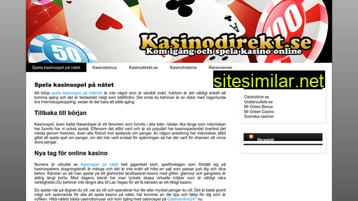 kasinodirekt.se alternative sites