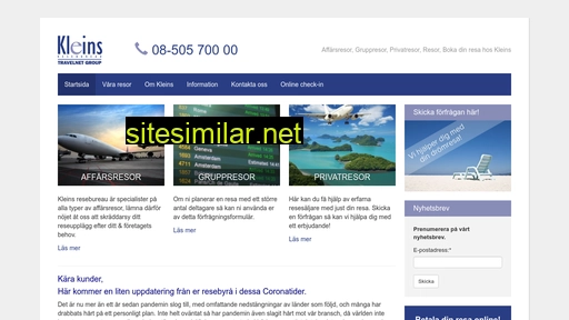 kleins-resor.se alternative sites