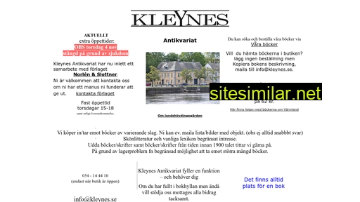 kleynes.se alternative sites