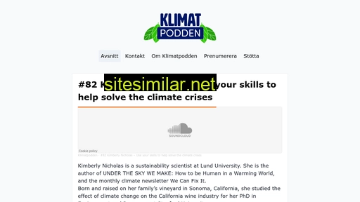 klimatpodden.se alternative sites