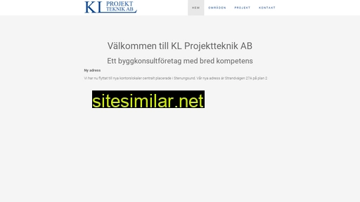 klprojektteknik.se alternative sites