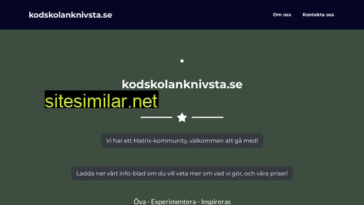 kodskolanknivsta.se alternative sites