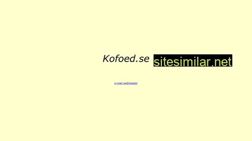 kofoed.se alternative sites