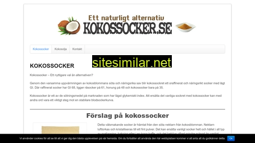 kokossocker.se alternative sites
