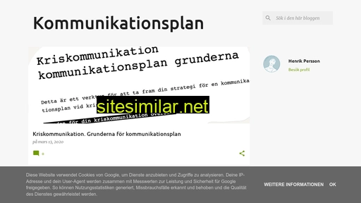 kommunikationsplan.se alternative sites