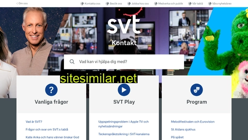 kontakt.svt.se alternative sites