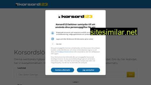 korsord123.se alternative sites