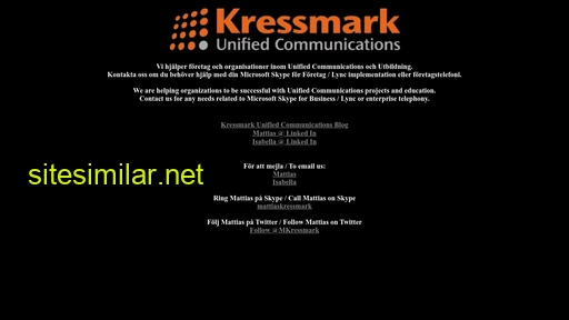 kressmark.se alternative sites