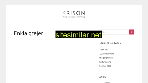 krison.se alternative sites