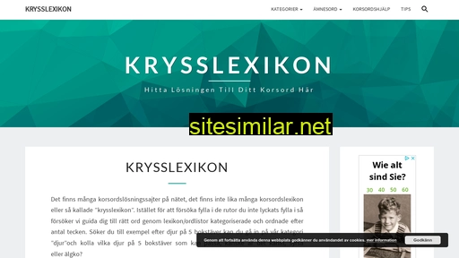 krysslexikon.se alternative sites