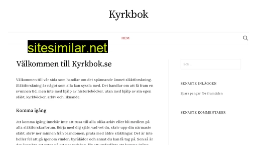 kyrkbok.se alternative sites