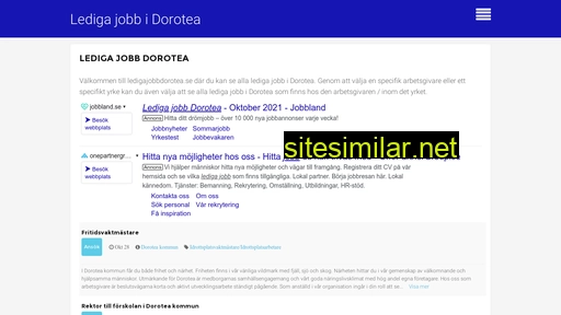ledigajobbdorotea.se alternative sites