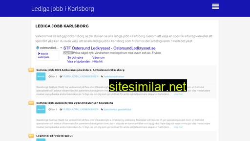 ledigajobbkarlsborg.se alternative sites