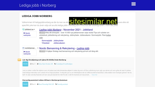 ledigajobbnorberg.se alternative sites